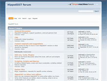 Tablet Screenshot of forum.hippoedit.com